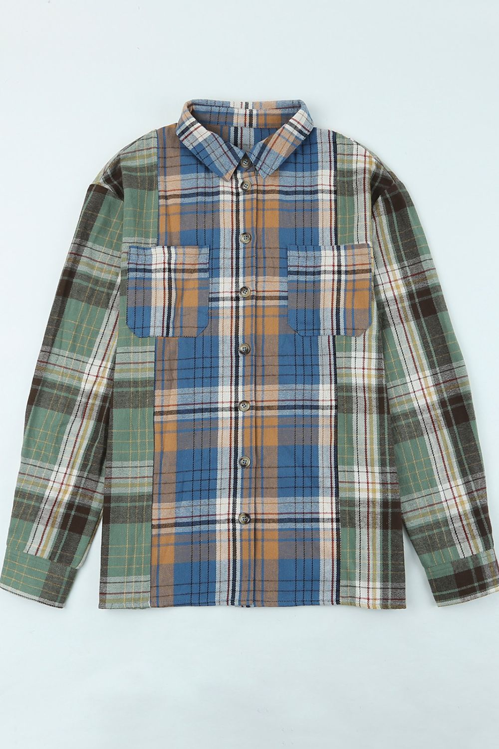 Plaid Button Up Long Sleeve Shirt