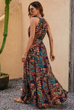 Tied Floral Sleeveless Dress - felvior