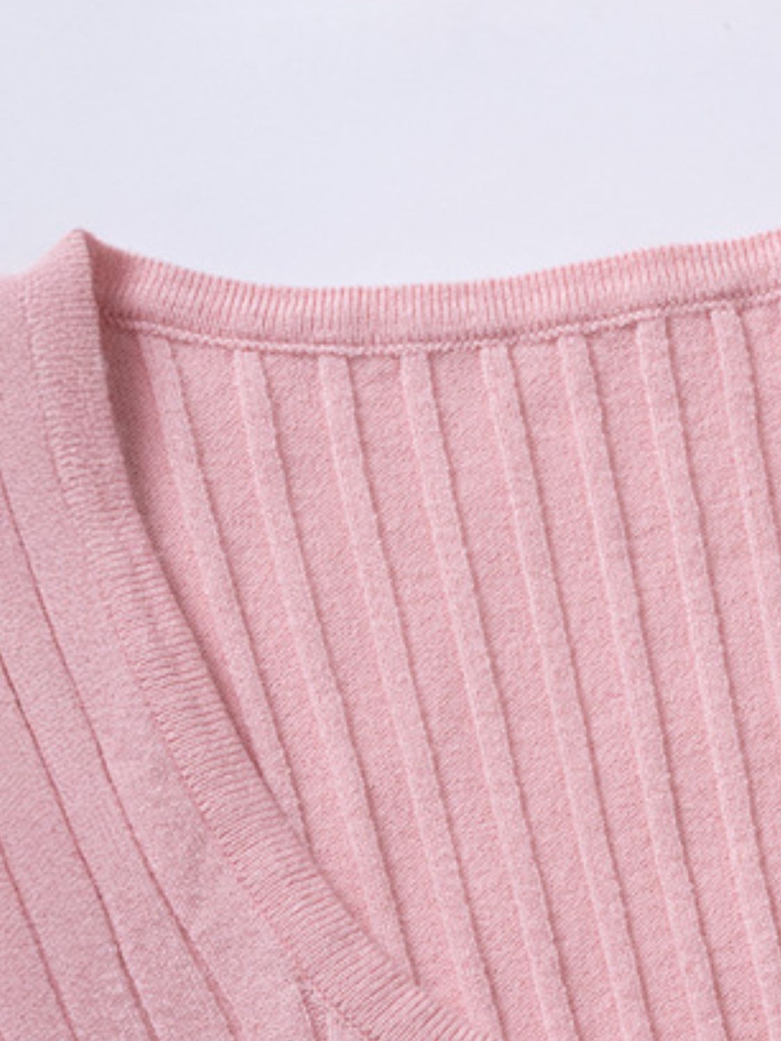 Half Button Scoop Neck Short Sleeve Knit Top - felvior