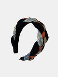 Denim Braided Wide Headband - felvior