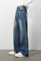 Men's Loose Fit Jeans with Pockets