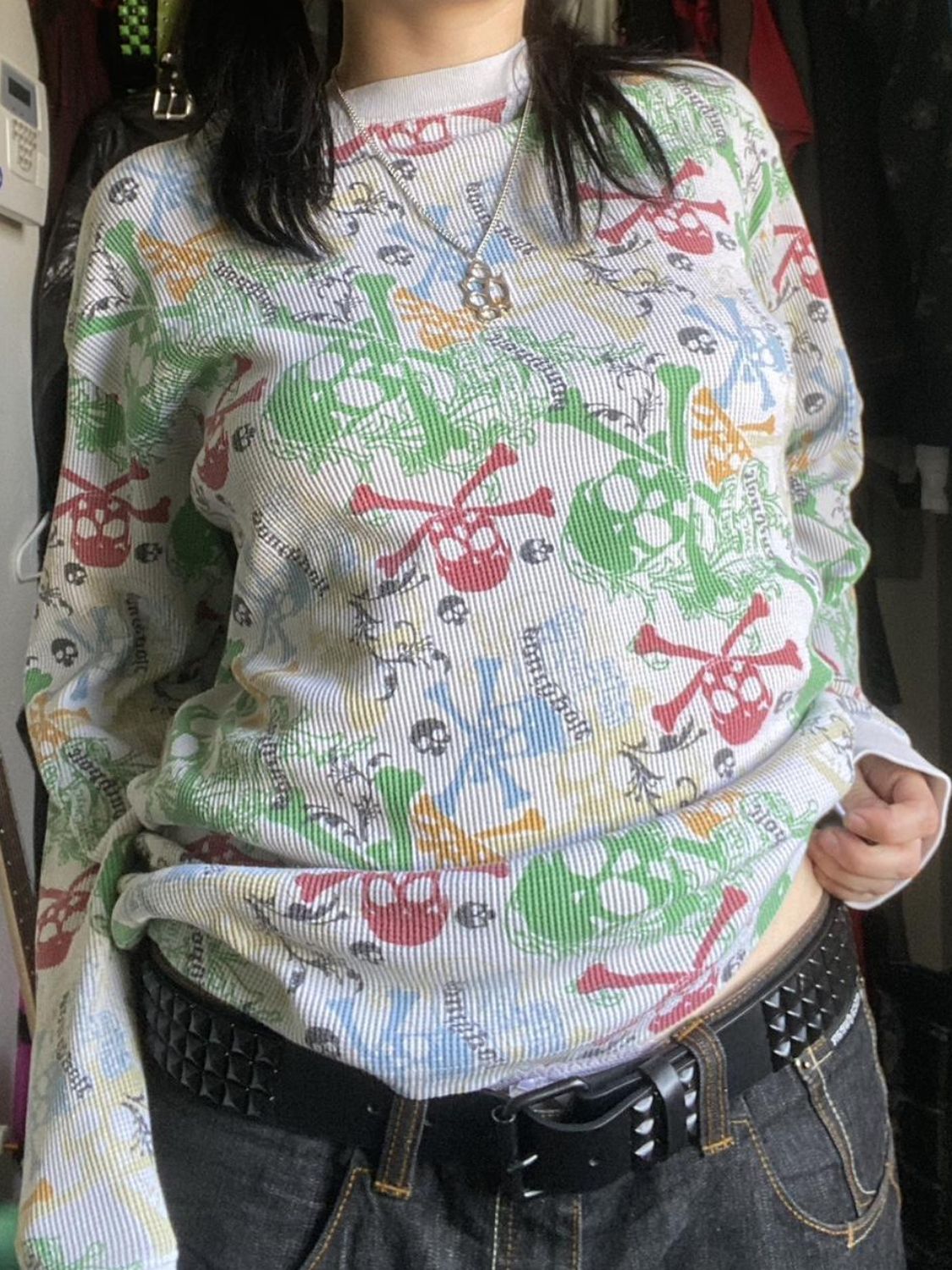 Printed Round Neck Long Sleeve T-Shirt Main image