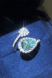 2 Carat Moissanite 925 Sterling Silver Bypass Ring - felvior