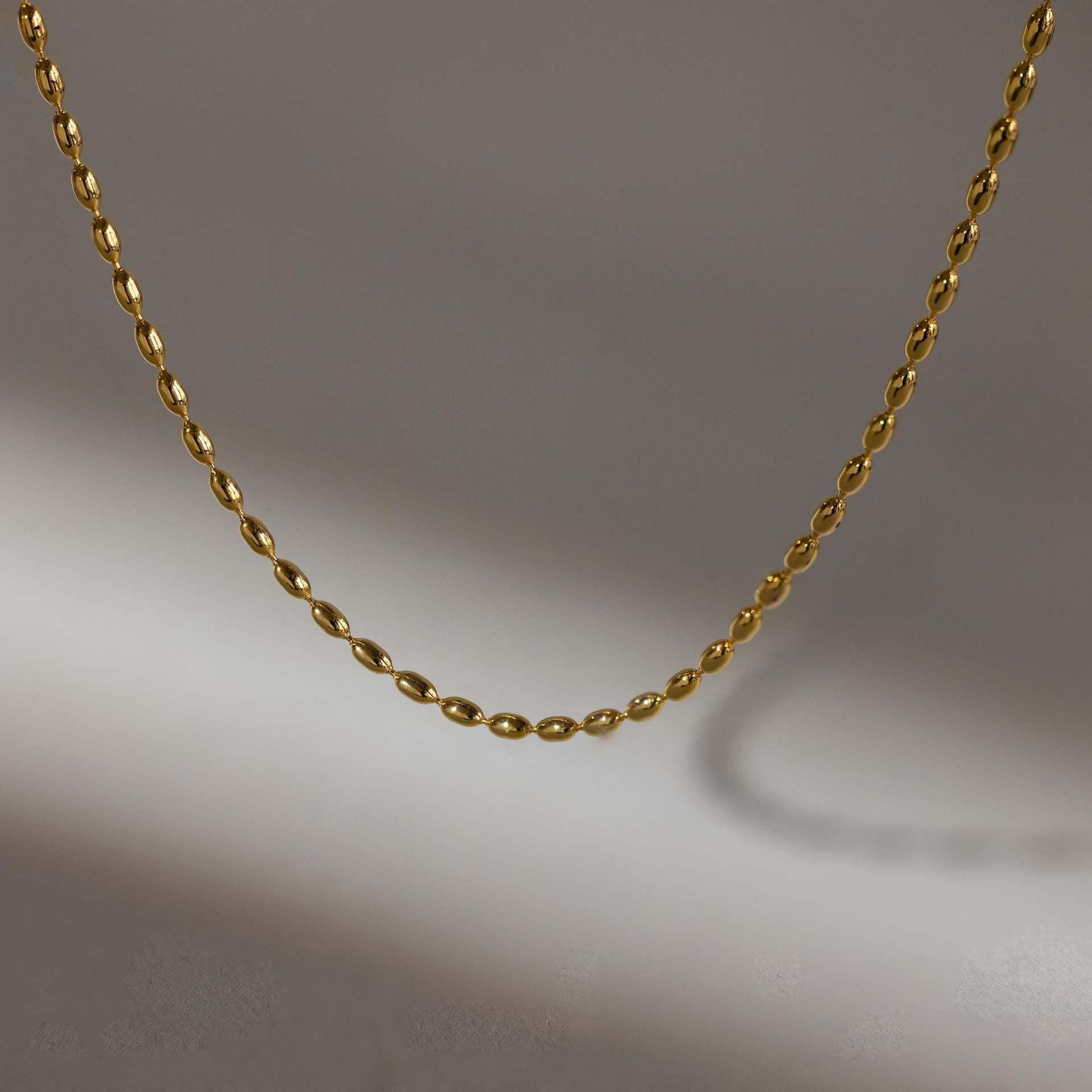 Titanium Steel Beaded Necklace - felvior