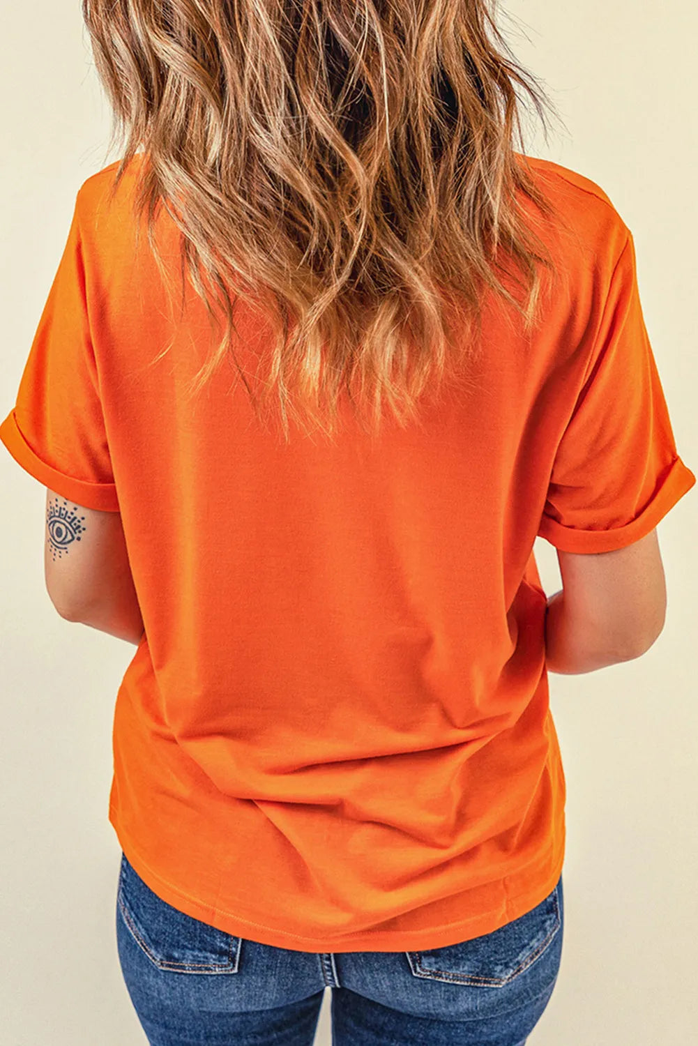 Graphic Round Neck Short Sleeve T-Shirt - felvior