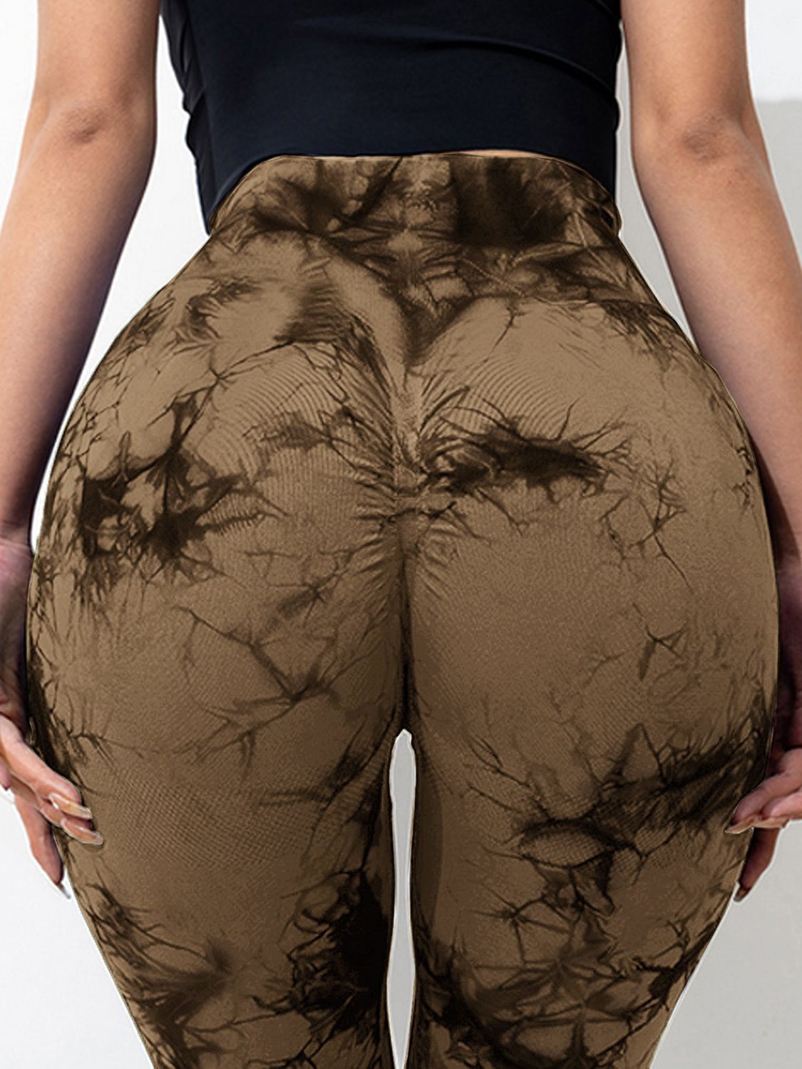 Tie-Dye High Waist Active Leggings - felvior