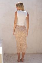 Jade By Jane Full Size Zebra Print Side Slit Midi Skirt Plus Size