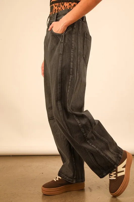 VERY J Wide Leg Comfy Jeans