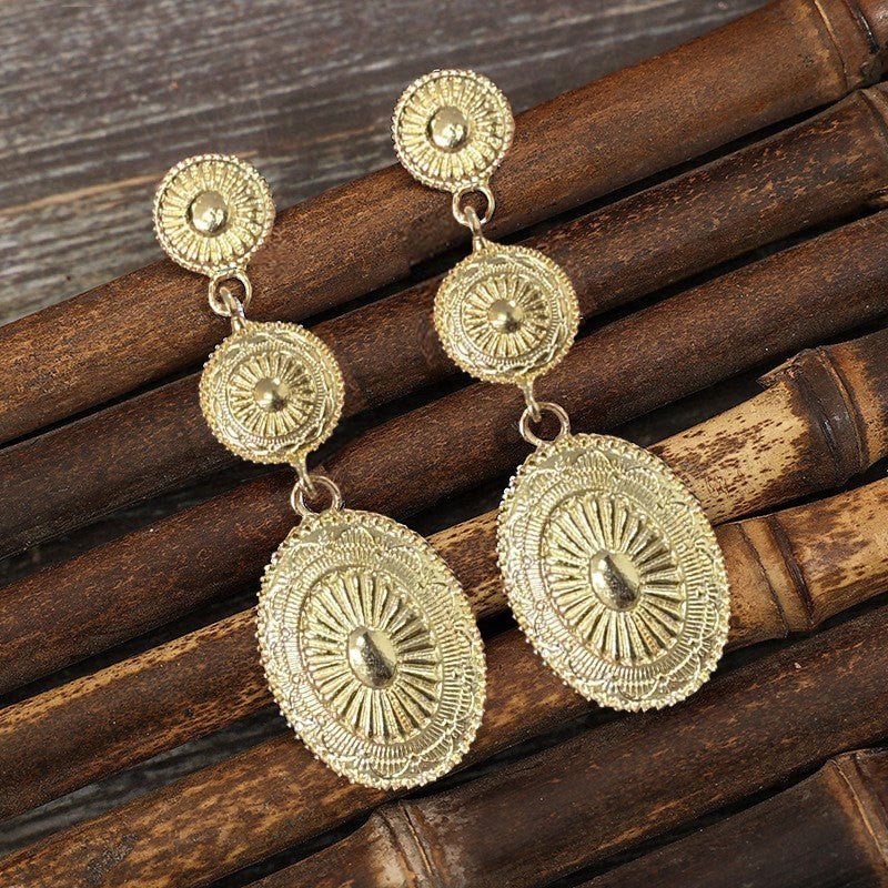 Vintage Alloy Dangle Earrings - felvior