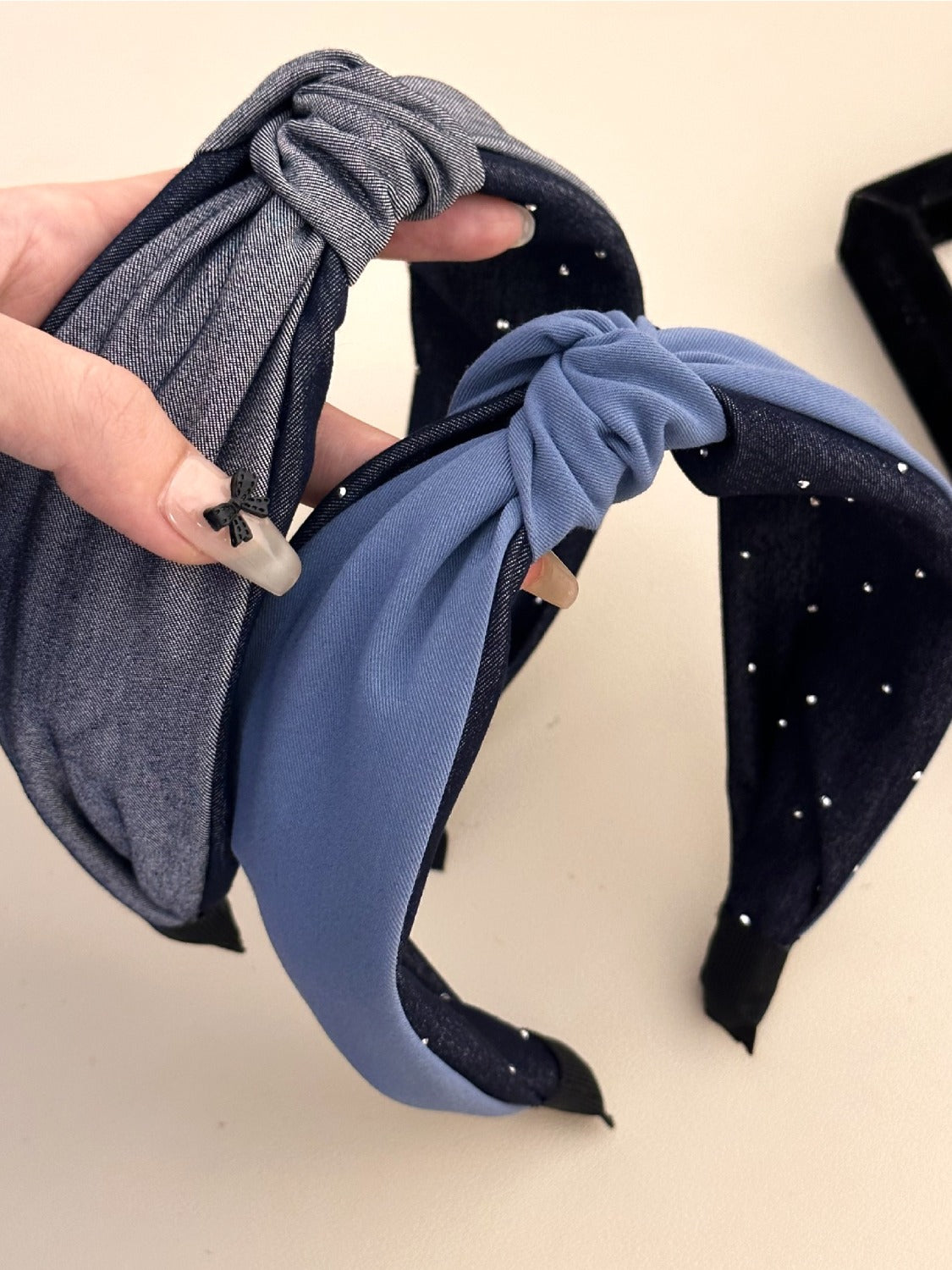 Knotted Polyester Wide Headband - felvior
