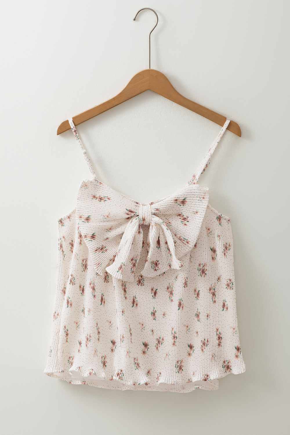 Floral Bow Back Scoop Neck Cami