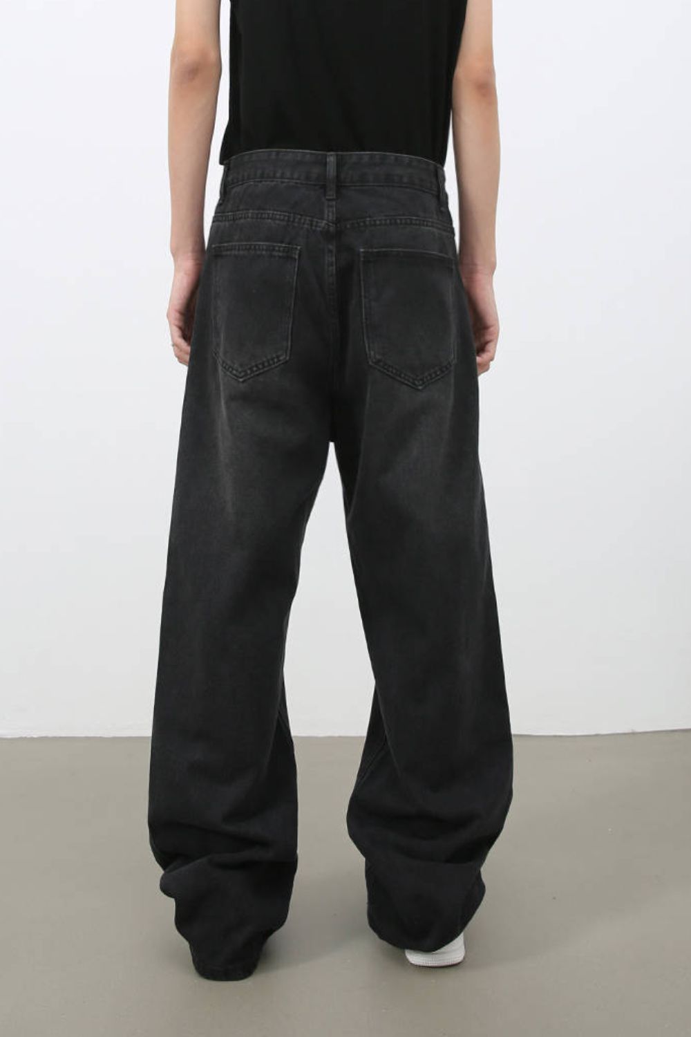 Men's Wide Leg Jeans with Pockets - felvior