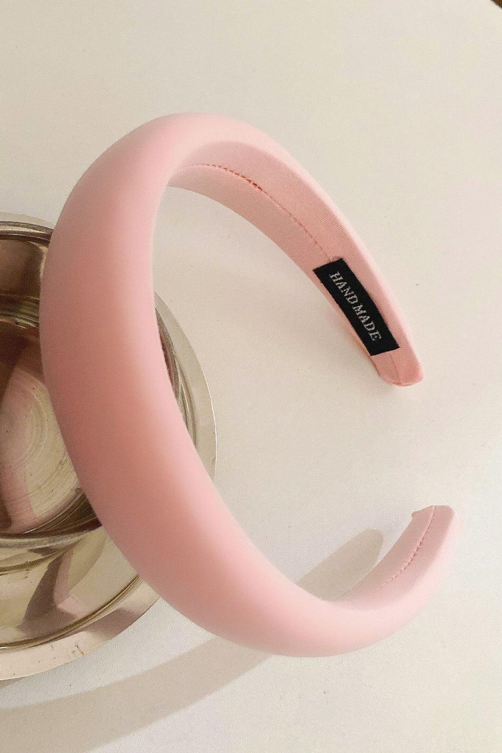Solid Polyester Wide Headband - felvior
