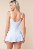 White Birch Sleeveless Performance Knit Swim Dress - felvior