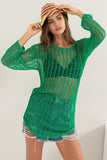 HYFVE Crochet Long Sleeve Cover Up - felvior