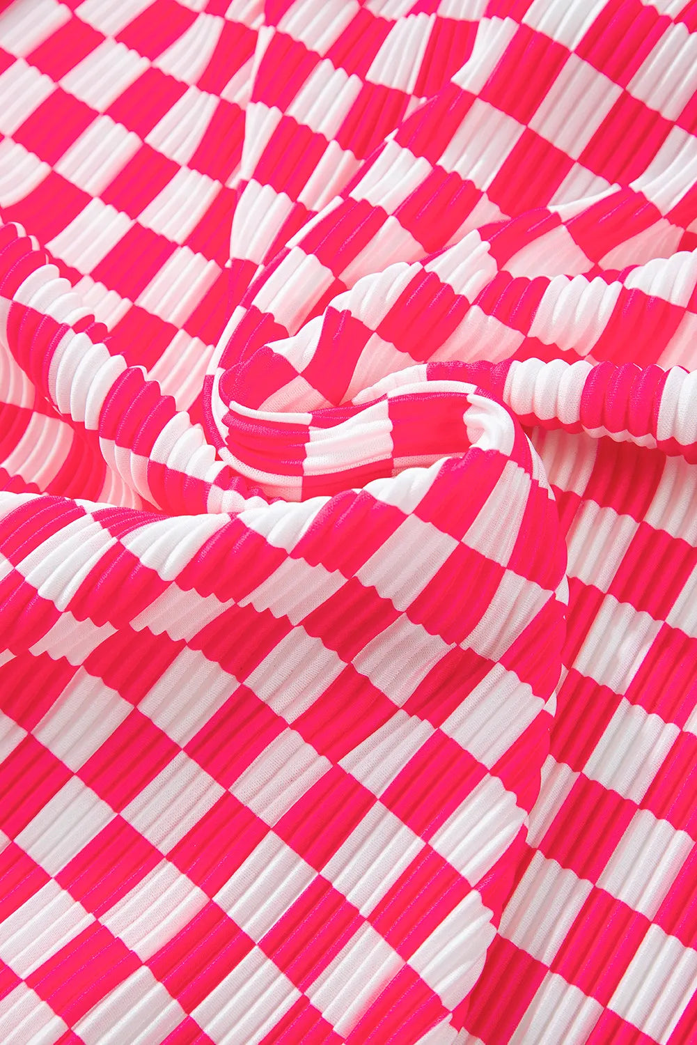 Checkered Button Up Top and Pants Lounge Set - felvior