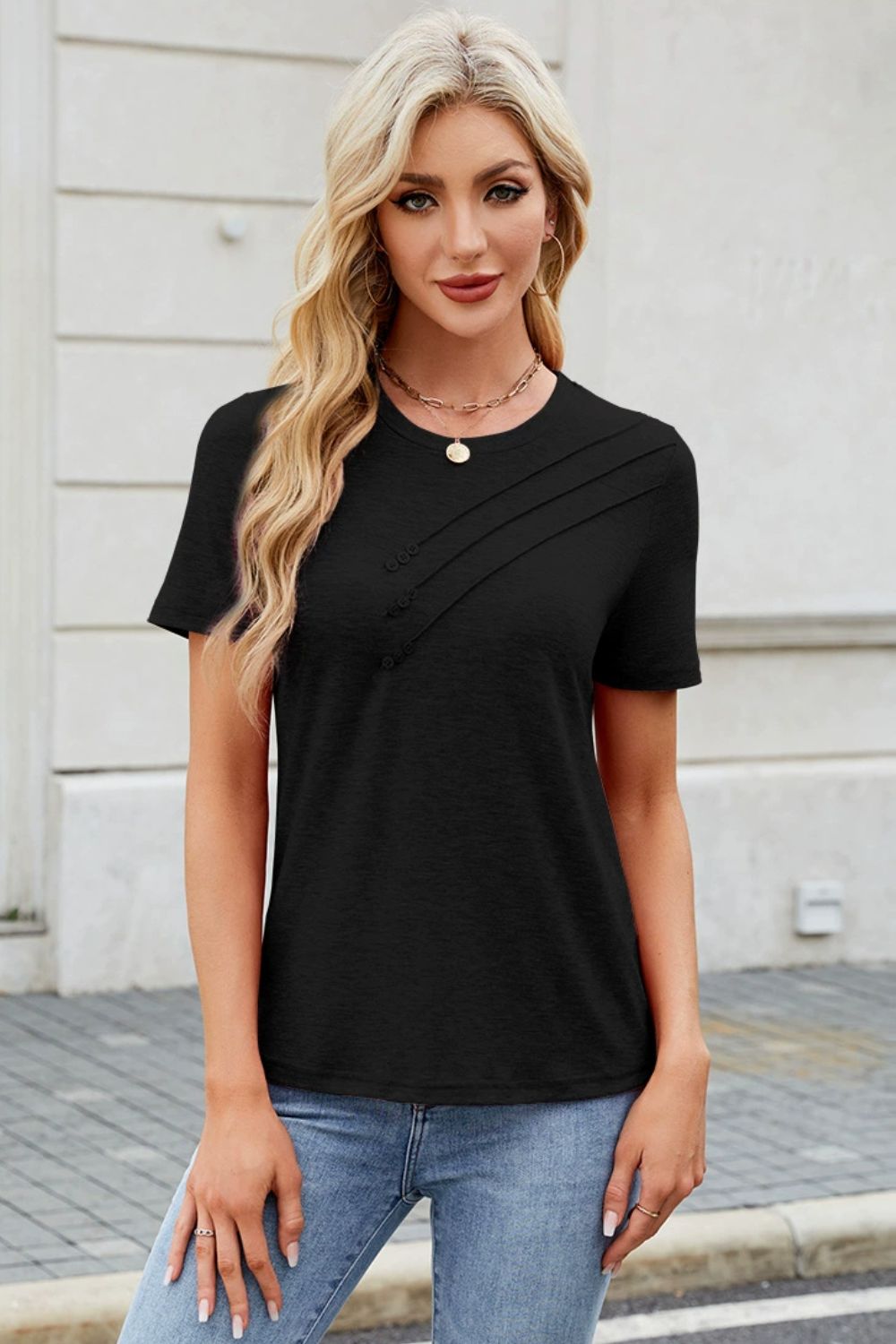 Round Neck Short Sleeve T-Shirt
