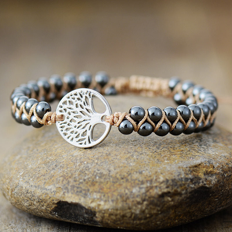Alloy Natural Stone Braided Bracelet - felvior