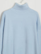 Turtleneck Long Sleeve Top and Drawstring Pants Sweater Set