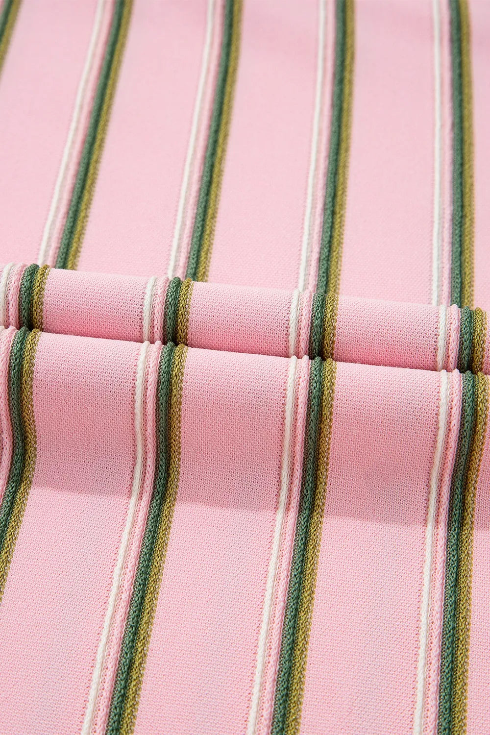 Stripe Wide Short Sleeve Tee and Short Set - felvior