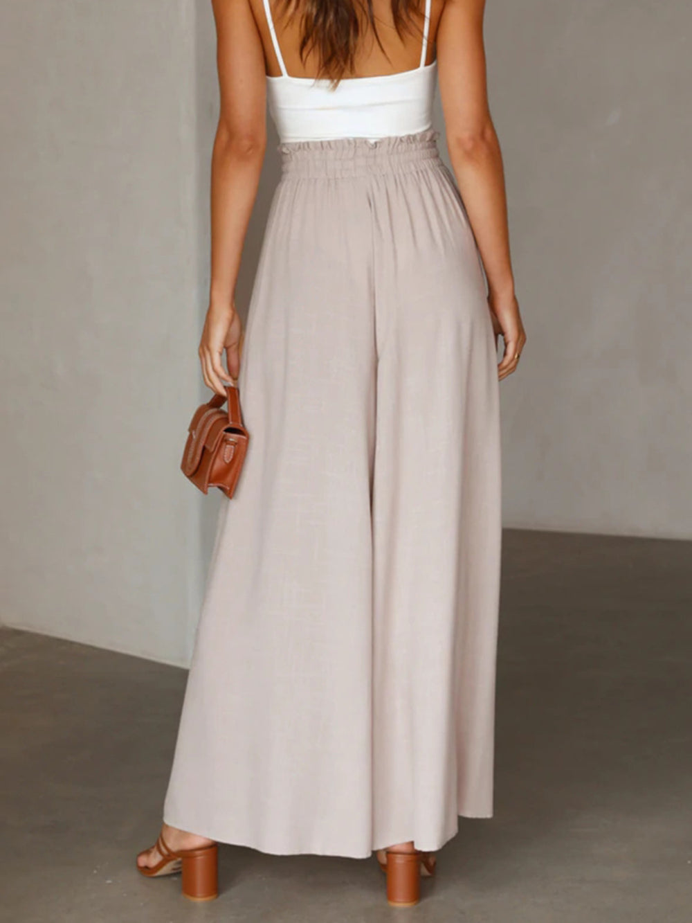 High Waist Wide Leg Pants