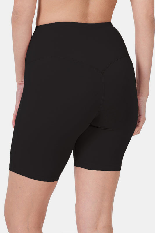 Zenana High Waist Active Shorts - felvior