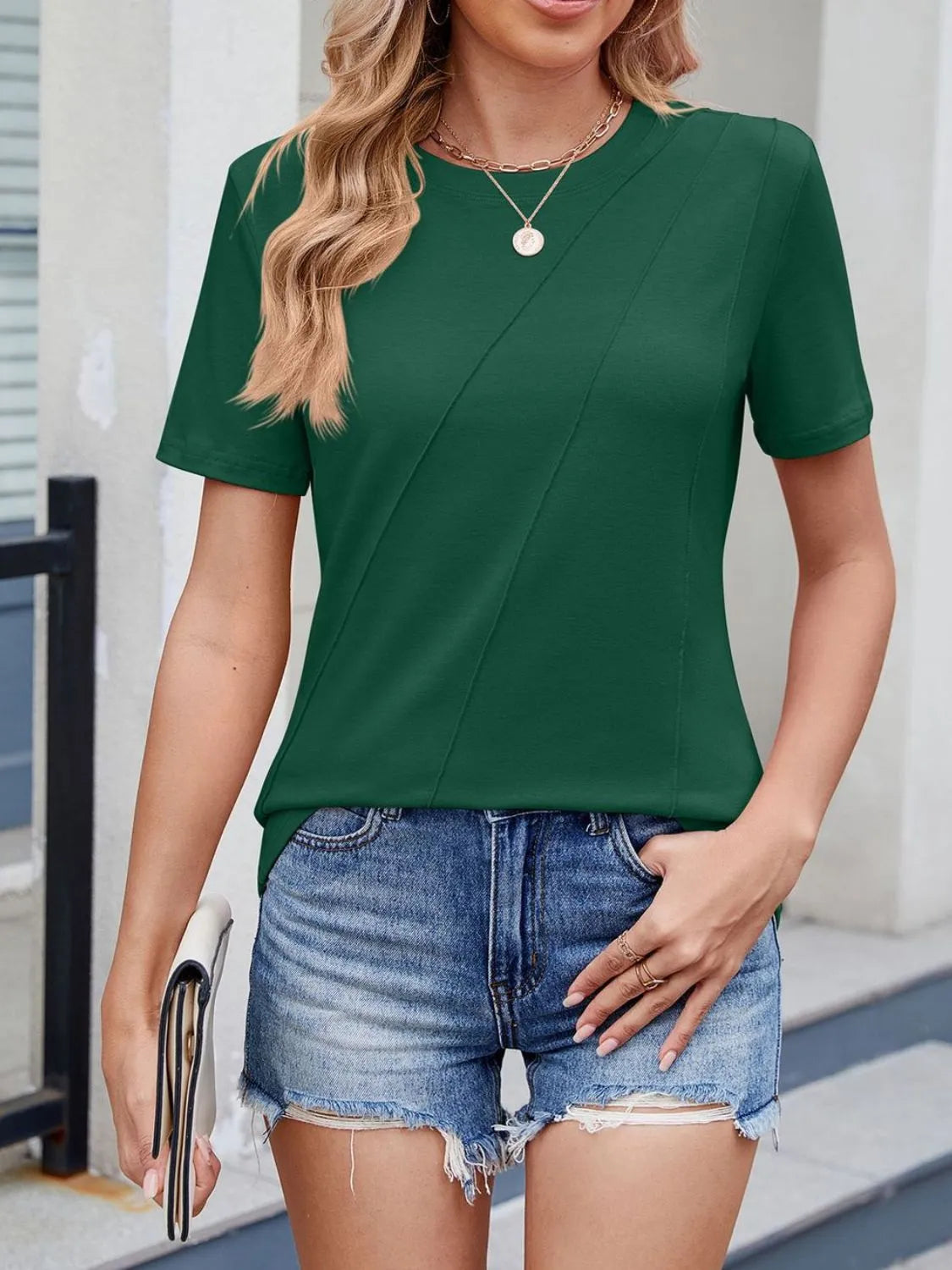 Round Neck Short Sleeve T-Shirt