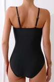 Cutout Spaghetti Strap One-Piece Swimwear - felvior