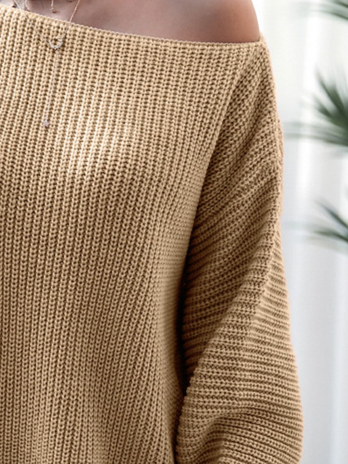 Rib-Knit Mini Sweater Dress - felvior