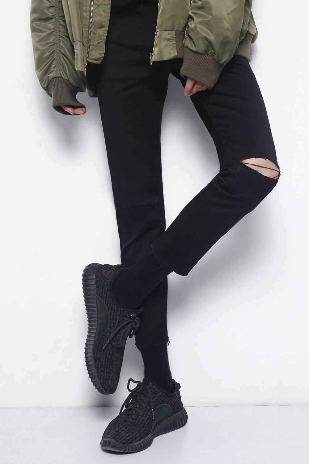 Men's Distressed Skinny Jeans