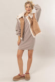 HYFVE Fur-Contrast Zip Up Suede Vest - felvior