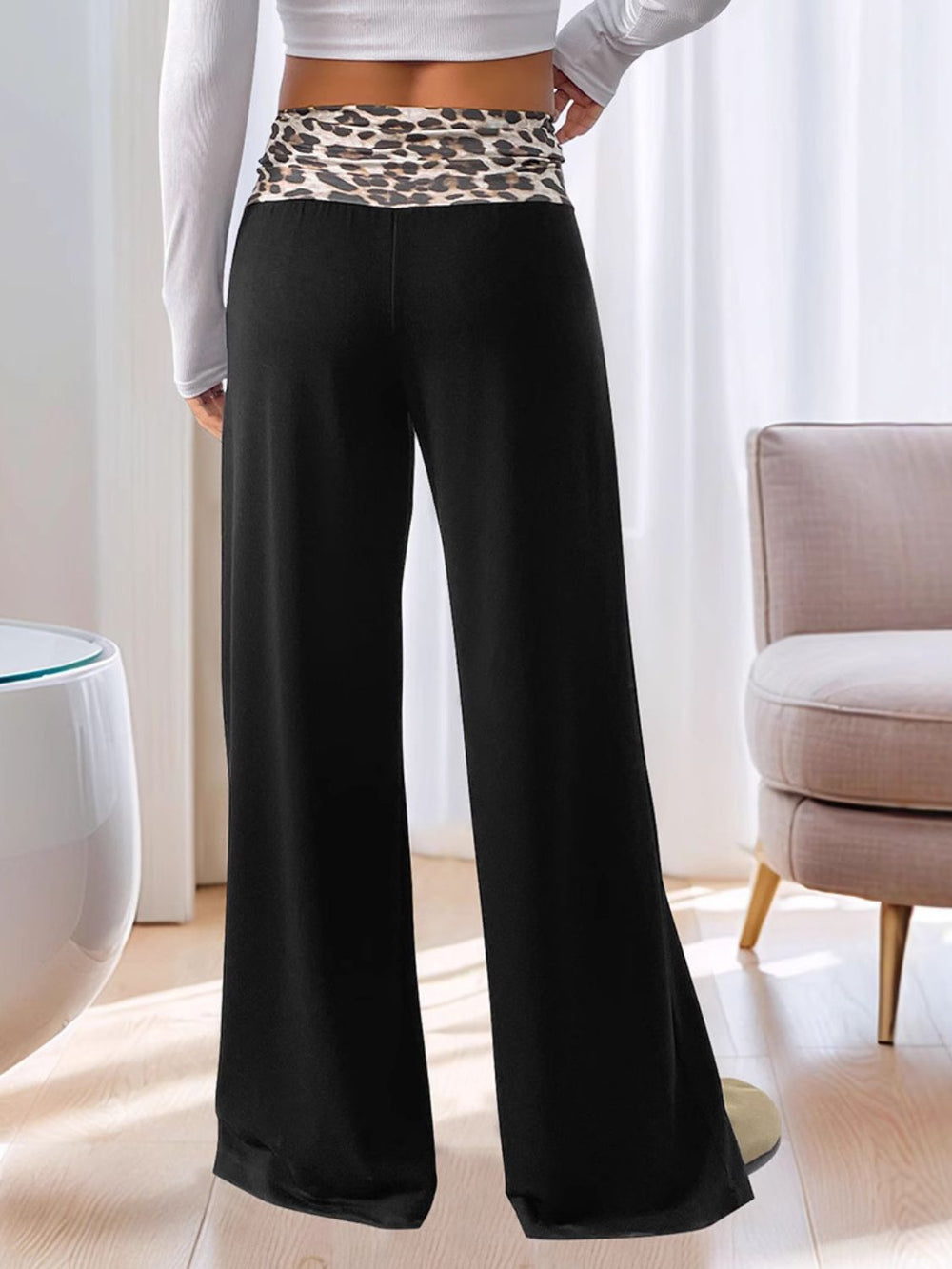High Waist Leopard Pants