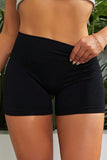 Slim Fit High Waistband Active Shorts - felvior