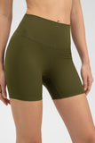 Wide Waistband Slim Fit Sports Shorts - felvior