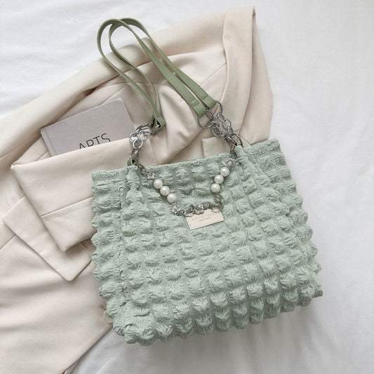 Bubble Textured Tote Bag - felvior