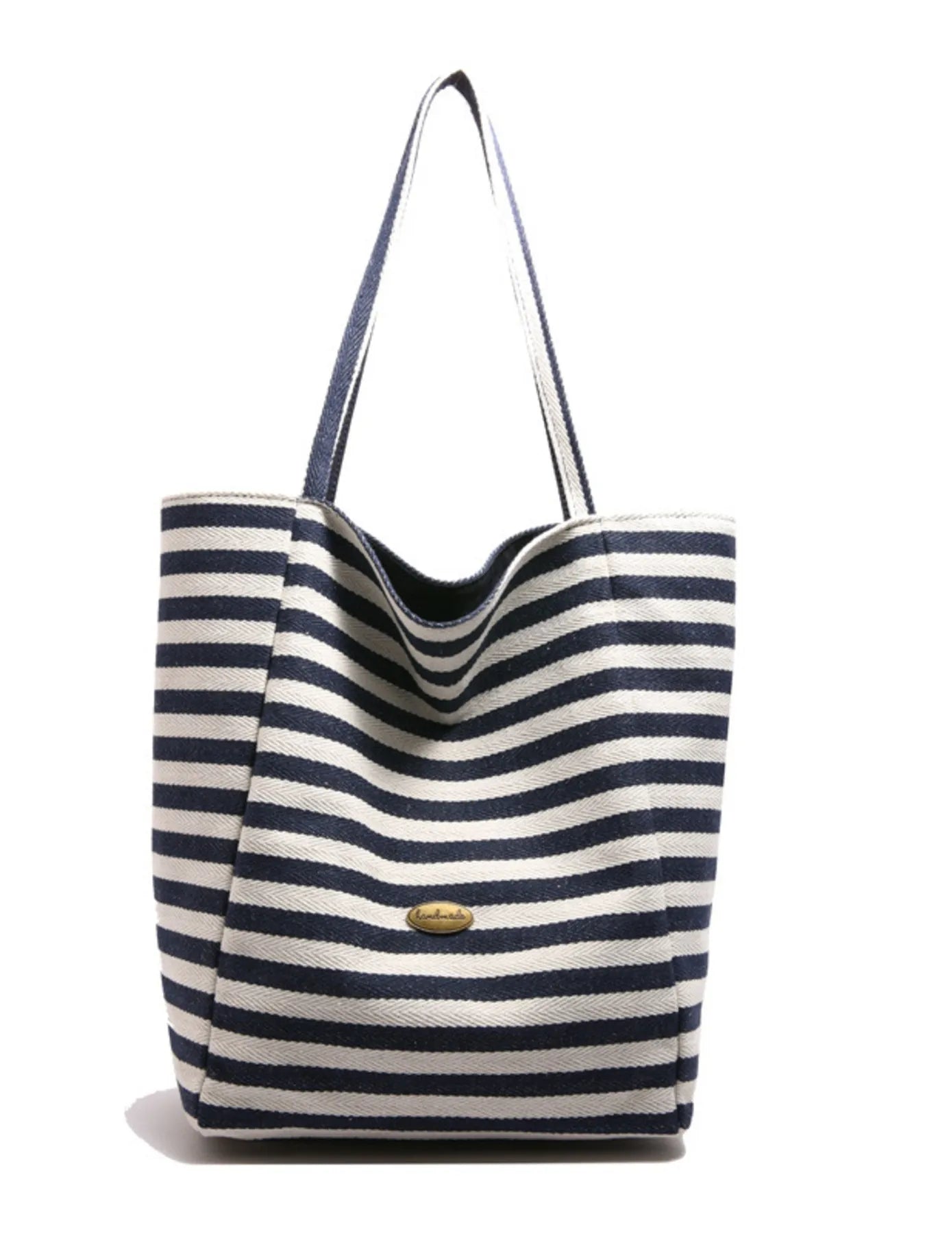 Striped Canvas Tote Bag Secondary image