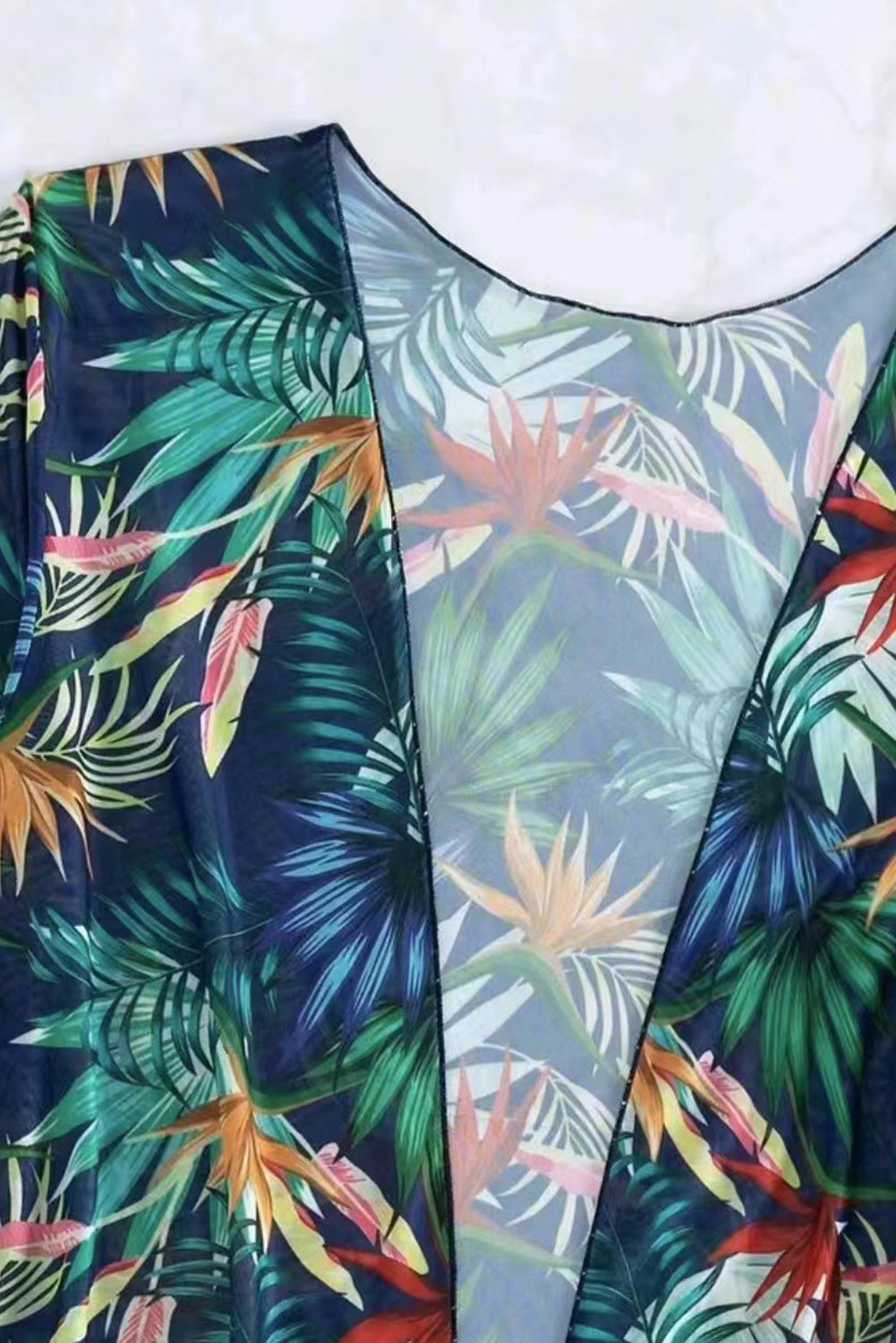 Printed Halter Neck Three-Piece Swim Set - felvior