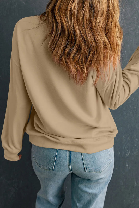 Plus Size Pumpkin Graphic Long Sleeve Sweatshirt - felvior