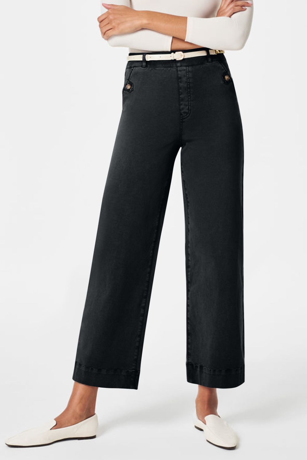 High Waist Jeans with Pockets - felvior