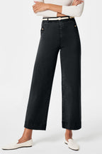 High Waist Jeans with Pockets