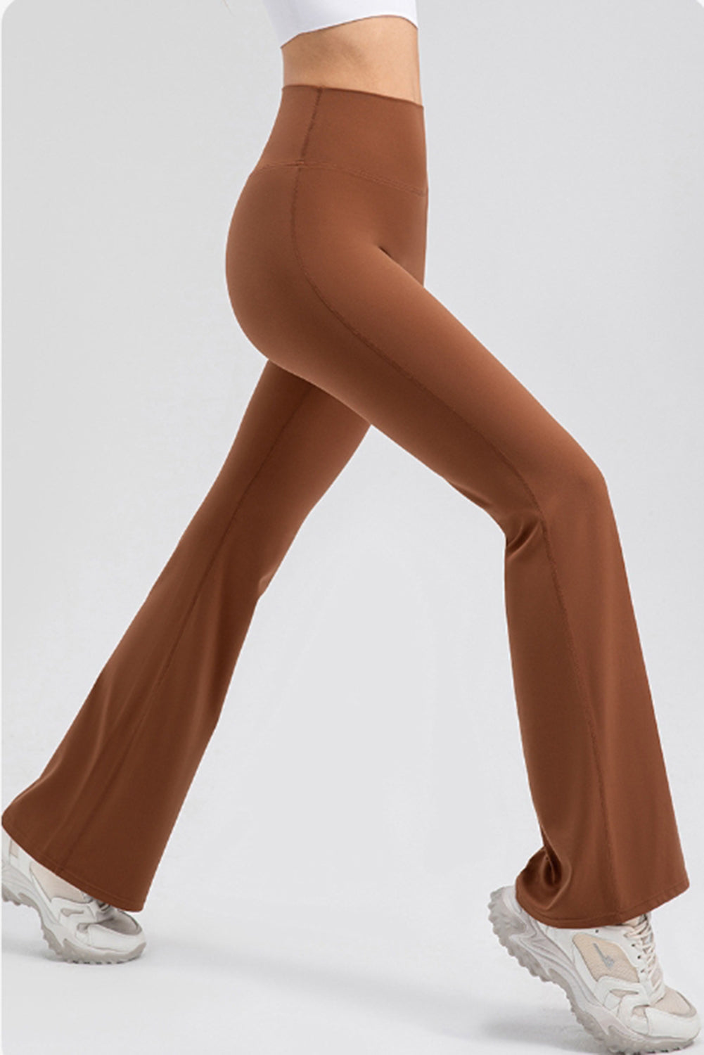 High Waist Straight Active Pants - felvior