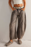 Wide Leg Jeans with Pockets - felvior