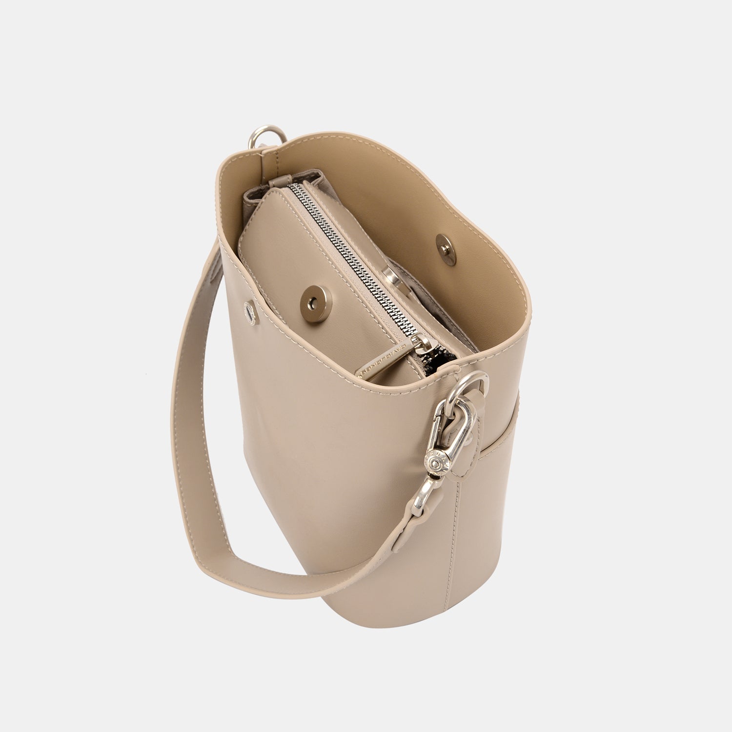 David Jones PU Leather Shoulder Bag - felvior