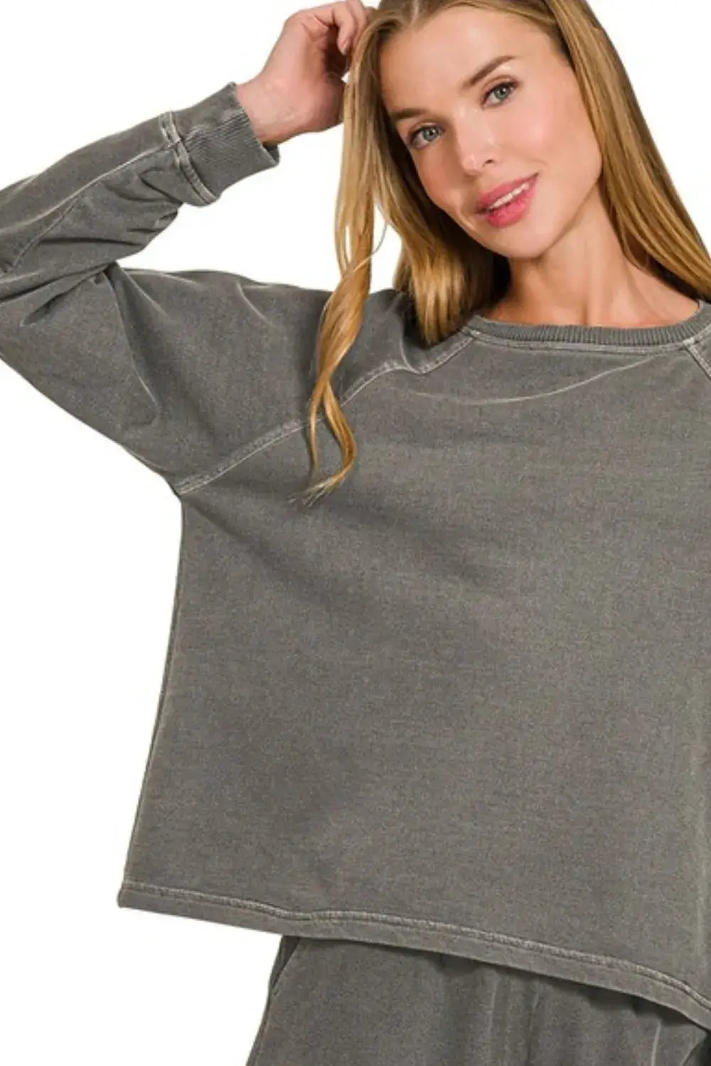 Zenana French Terry Pigment Dye & Enzyme Wash 2 Pcs Set