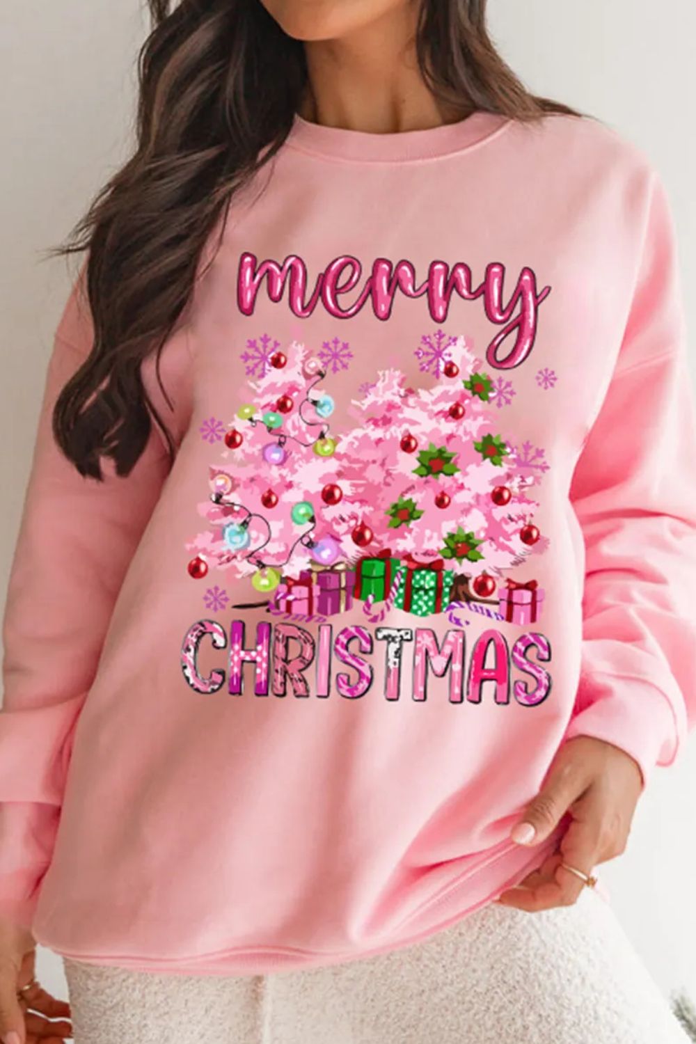 MERRY CHRISTMAS Long Sleeve Sweatshirt Hauptbild