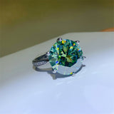 10 Carat Moissanite 925 Sterling Silver Ring - felvior