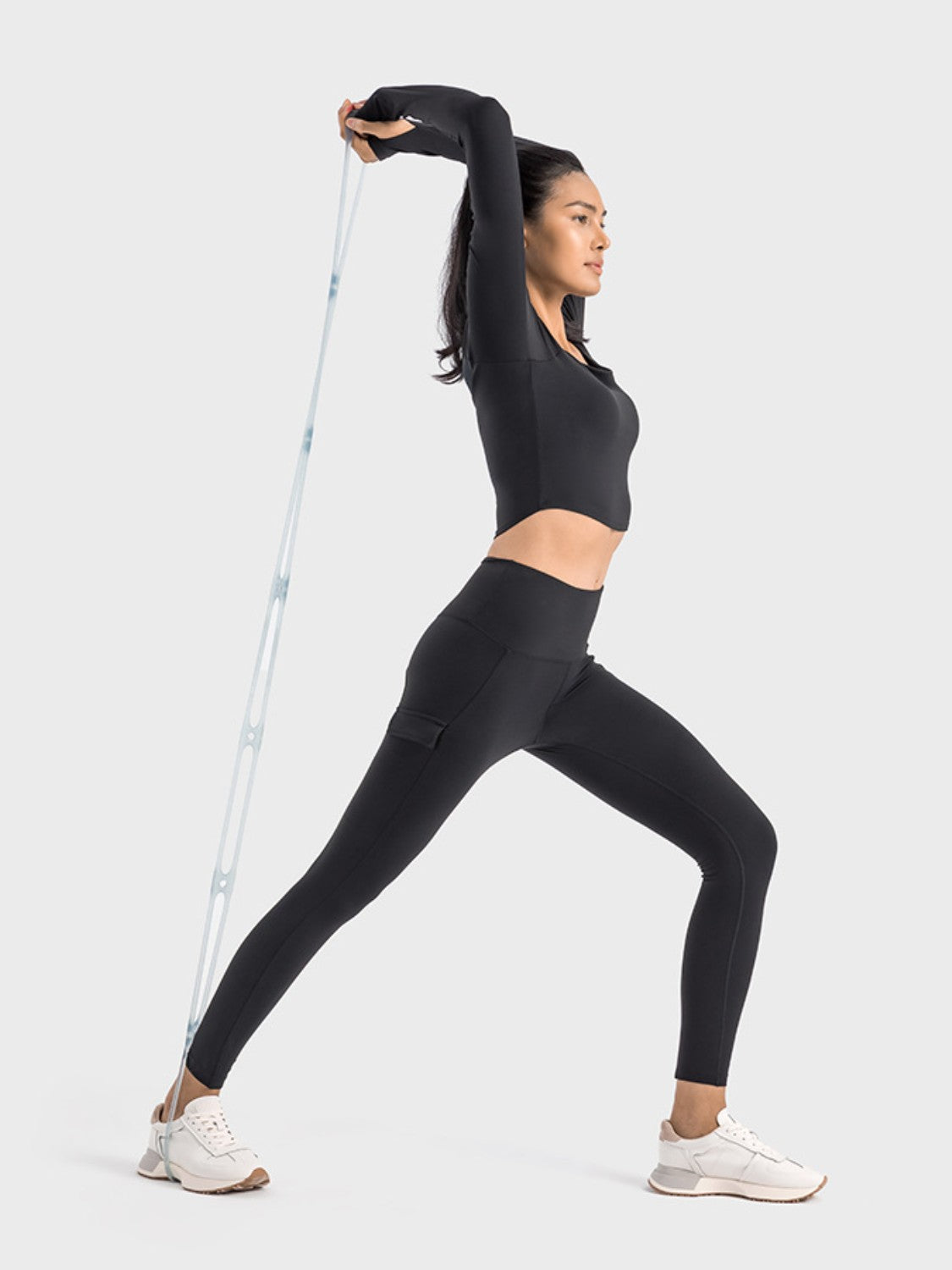Millennia Wide Waistband Sports Leggings - felvior