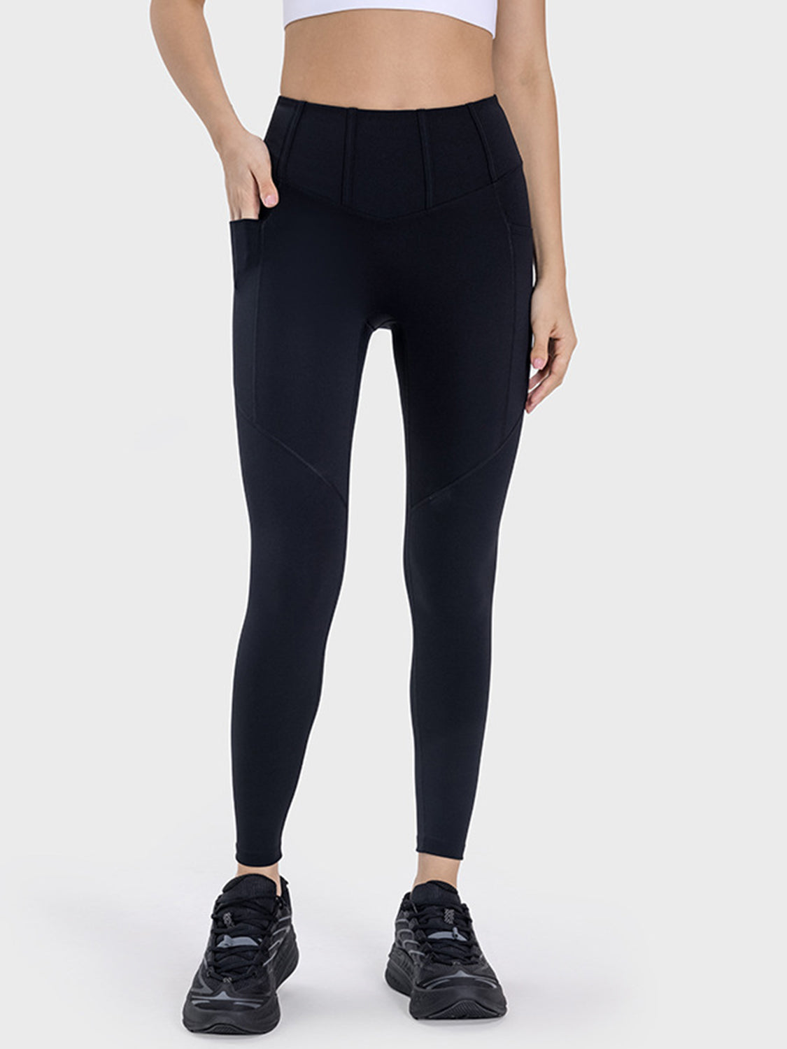 Millennia Pocketed High Waist Active Leggings - felvior