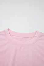 Mineral Wash Cotton Tank Top and Slit Skort Set