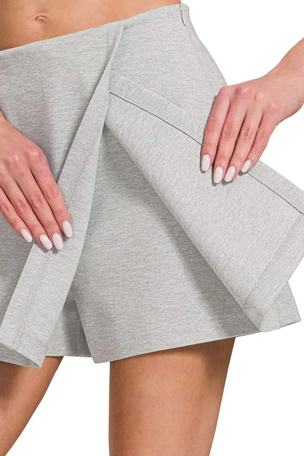 Zenana Wrap Front Skort